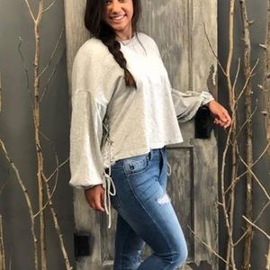 Women’s top, side lace up